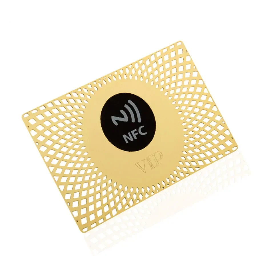 NFC Metal Credit Card Plated Gold Color