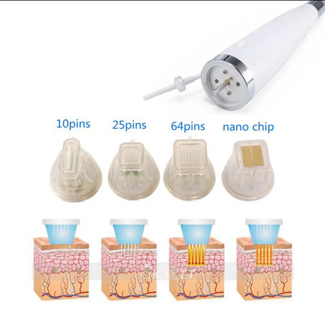 Disposable Fractional RF Cartridge Gold Plated 10/25/64 Pins Nano Microneedling Cartridges Accessory