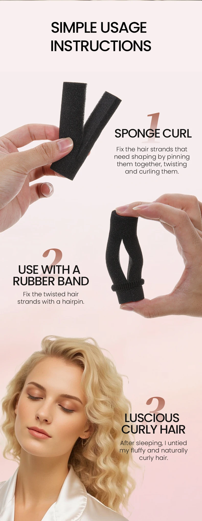 21 قطعة/المجموعة الإسفنج النوم بكرو الشعر مع غطاء المتاح شبكة مطاطية Hairnet المحمولة رباط شعر الأسطوانة اكسسوارات التجميل مجموعة