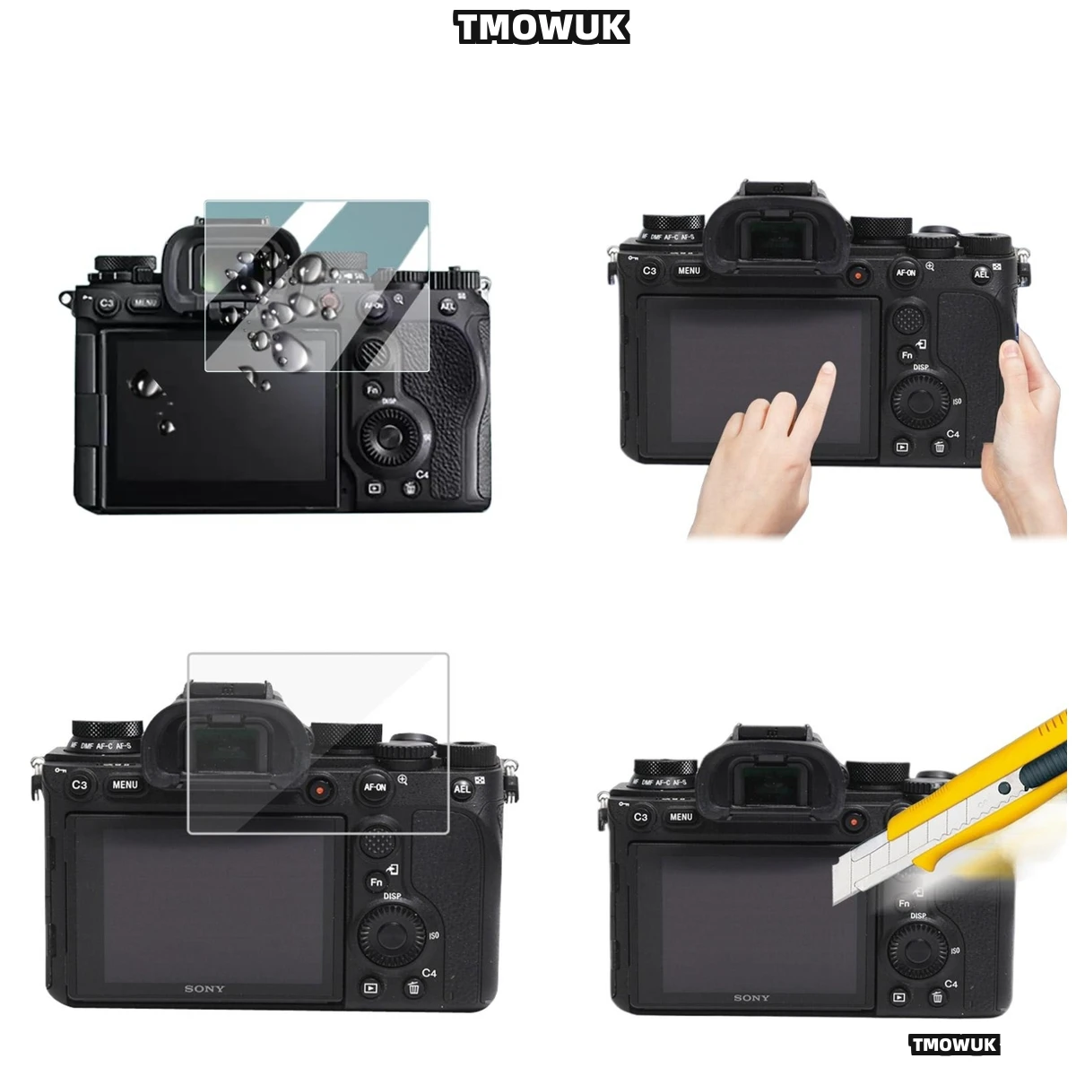 

Reliable Protection: For FX3 FX30 ZV1 ZV1-E10 A9 A9II, 9H Tempered Glass Film.