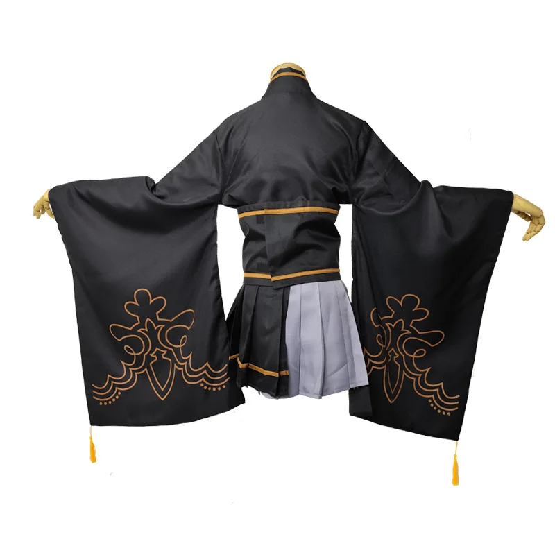 Anime YoRHa Geen Cosplay 9S Yorha 2B Cosplay Pak Mannelijke Vrouwen Outfit Pruik Vermomming Kostuum Plus Size Fancy Party zwarte kimono