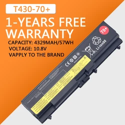 4760mAh 57Wh Laptop Battery 70+ For Lenovo ThinkPad T430 T410 T410i T420 T420i T510i T520i 45N1005 45N1004 45N1001 45N1000