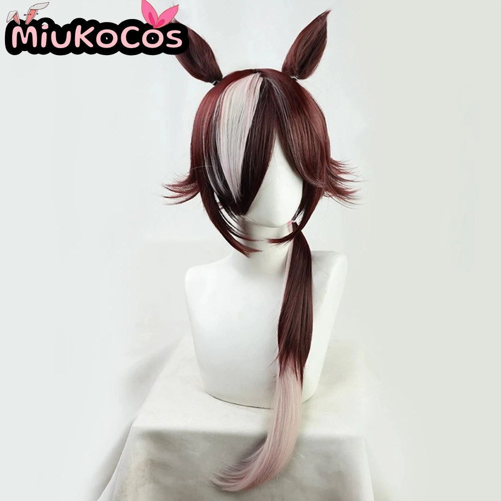IN STOCK ウオッカ Vodka Cosplay Wig With Ears and Tail MiukoCosplay Game Umamusume:Pretty Derby Cosplay 2