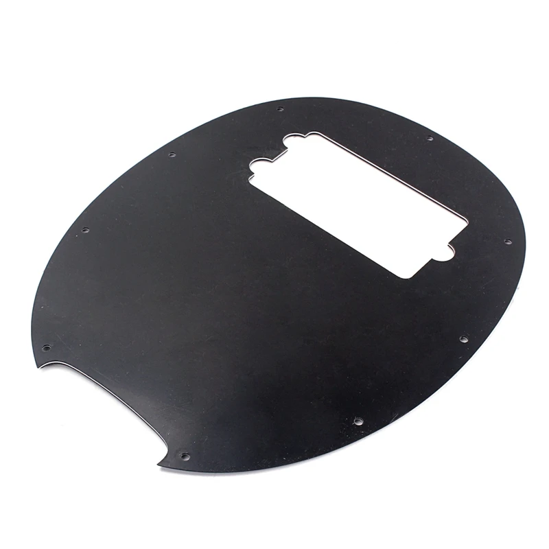 Plastic 3-Ply Pickguard Anti-Scratch Plate Black For Musicman 4 String Bass Guitar Accessory