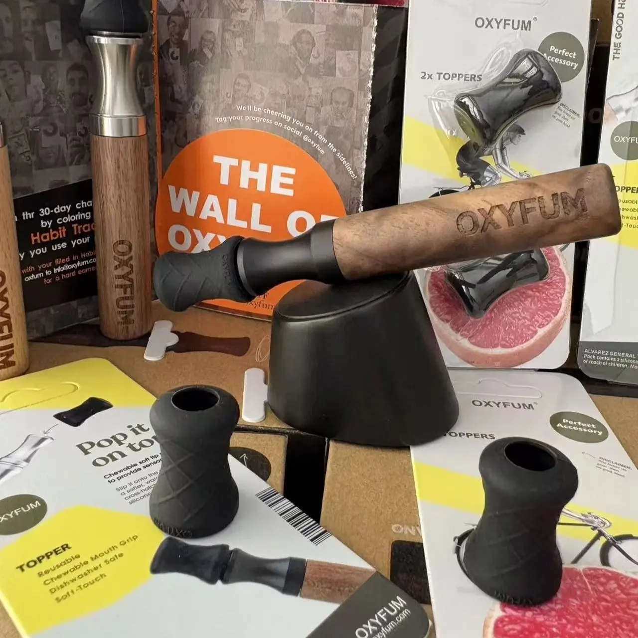 향기 나는 공기 기기용 OXYFUM 츄어블 마우스피스, 부드러운 실리콘 마우스피스 토퍼, 금연 흡입기 아로마테라피용