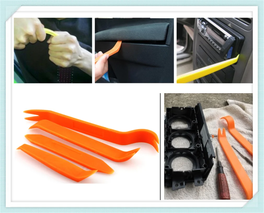 Универсальный 4 шт., инструмент для снятия автомобильной аудиосистемы, автозапчасти, многофункциональный для Volkswagen PTouareg Touran Beetle CC Magotan Универсальный 4 шт., инструмент для снятия автомобильной аудиосистемы, автозапчасти, многофункциональный для Volkswagen PTouareg Touran Beetle CC Magotan