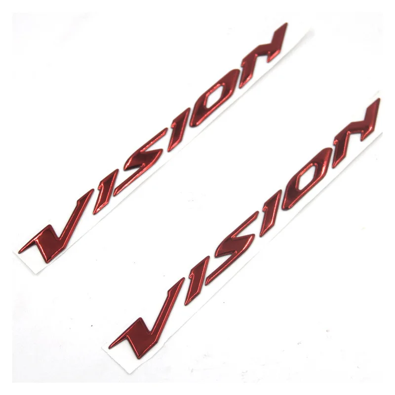 2 Stuks Van Zachte Lijm 3d Decoratieve Stickers Voor Motorfiets Modificatie Waterdicht Voor Honda Vision Stickers