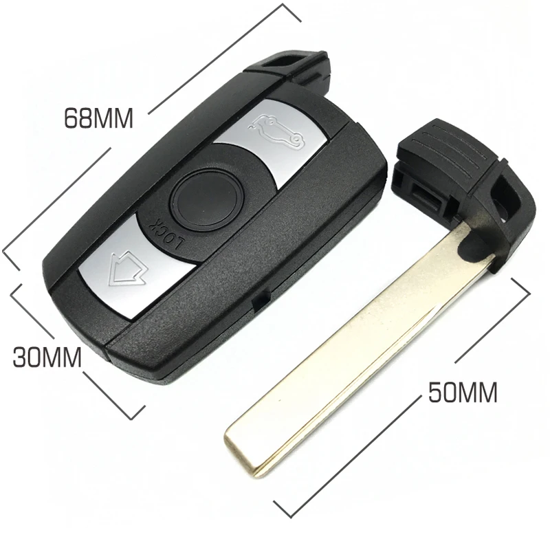 Car Key Case For 1 3 5 6 Series For BMW E90 E87 E70 E61 E60 X5 X6 E88 E89 E82 E71 Replacement Remote Smart Key Shell Fob Cover