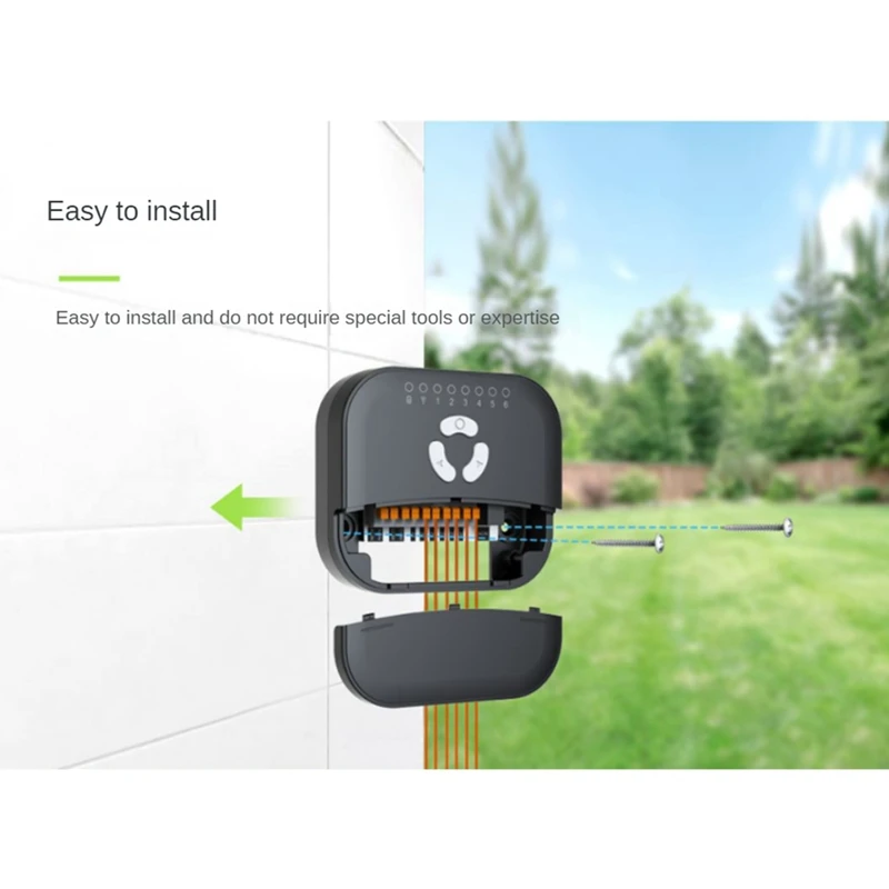 EU Plug,6 Zone WIFI Connect Tuya Smart Watering Timer Garden Irrigation Controller Water Valve Irrigation Timer System Durable