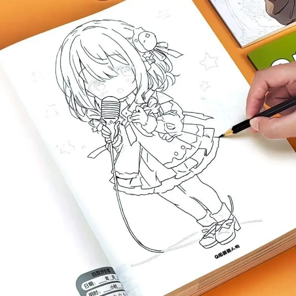 Cartoon Character Copy Anime Drawing Copy Books Painting Exercise Book Hand-drawn Tracing Hand Drawn Book Material Painting