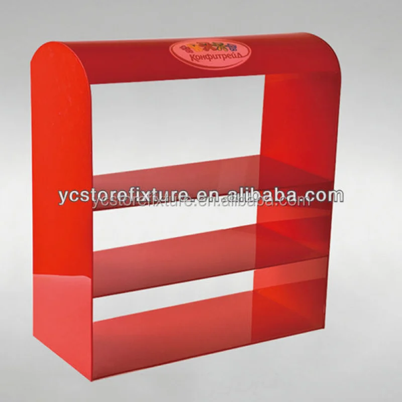 custom.Supermarket Metal Candy and Chocolate Display Shelves Stand