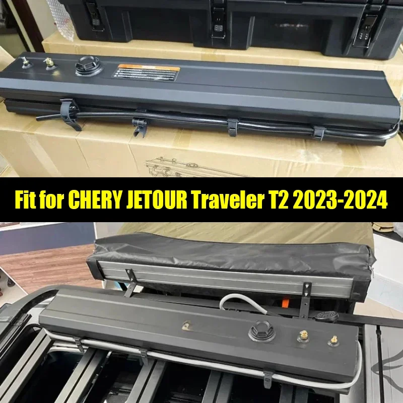 New! Car Luggage Rack Vehicle-mounted Pressurized Water Tank Fit for CHERY Jetour Traveller T2 2023+ Off-road Camping Exterior P