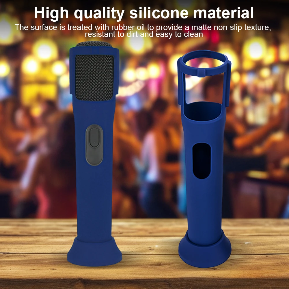 Funda de silicona con mangas antideslizantes para micrófono, funda para micrófono inalámbrico JBL PartyBox
