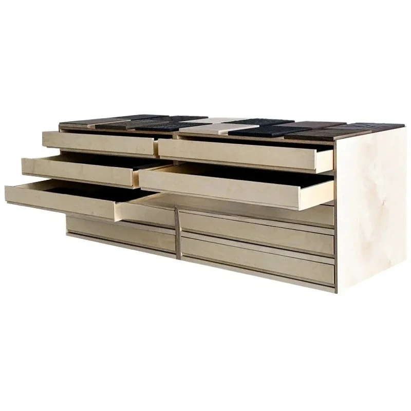 Multifunctional household chest simple birch decoration store display cabinet water table ocean board floor medieval locker