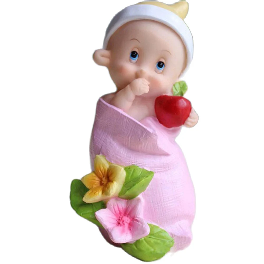 3D Hand Holding Apple Doll Silicone Mold Candle Soap DIY Kitchen Cake Decoration Silicone  Mould Flower Cloth Bag Cradle Baby