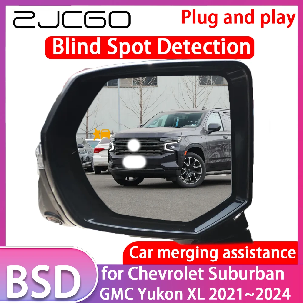 ZJCGO for Chevrolet Suburban GMC Yukon XL Blind Spot Detection Car BSD BSA BSM System Driving Warning Radar Alert Mirror