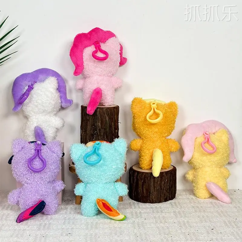 My Little Pony Dopamine Stijl Pluche Sleutelhanger Kleurrijke Zachte Tas Charme Voor Rugzak Sleutels Schattig MLP Speelgoed Voor Meisjes Fans Gift