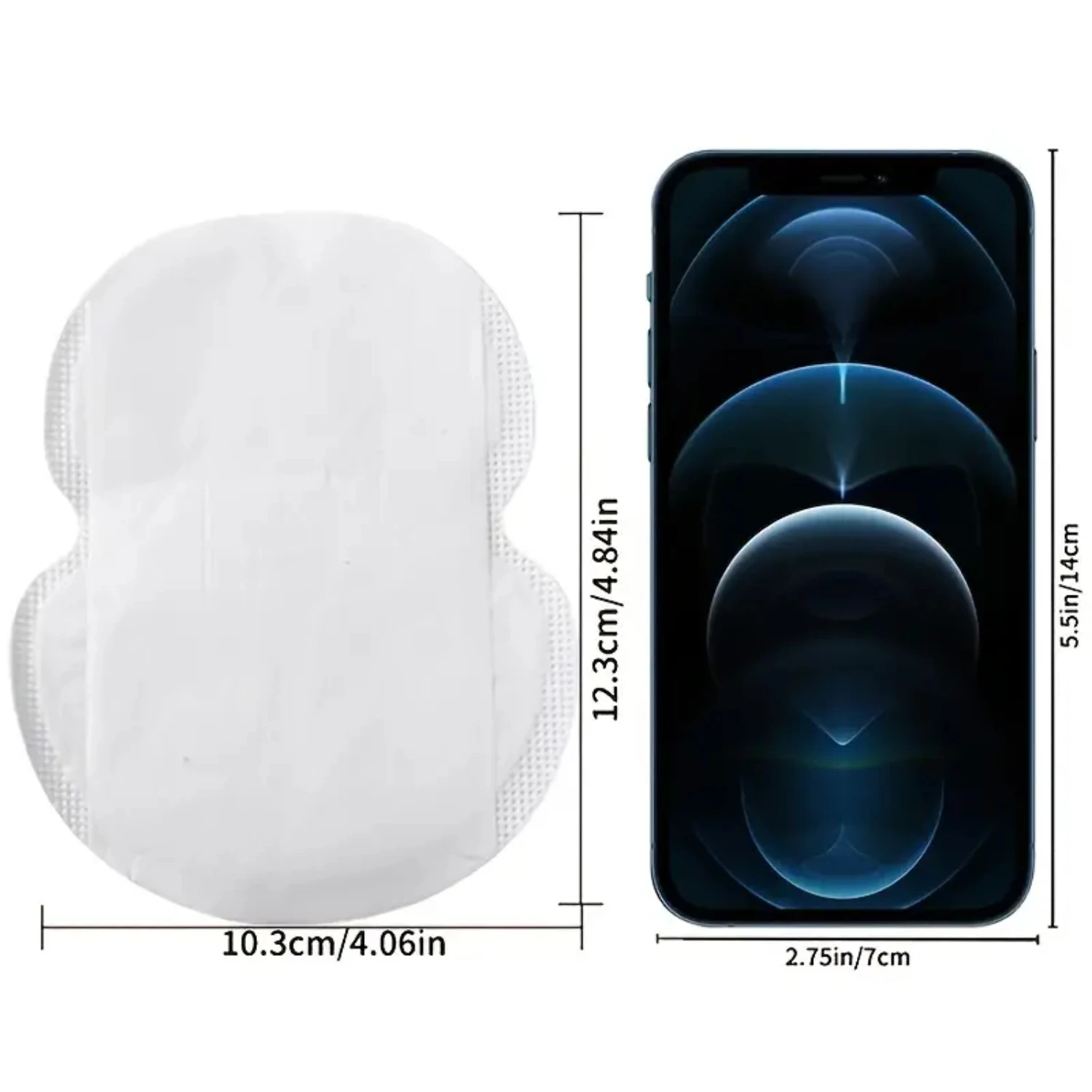 Disposable Underarm Sweat Absorbent Pads for Men and Women - 10pcs Breathable Fabric Shields