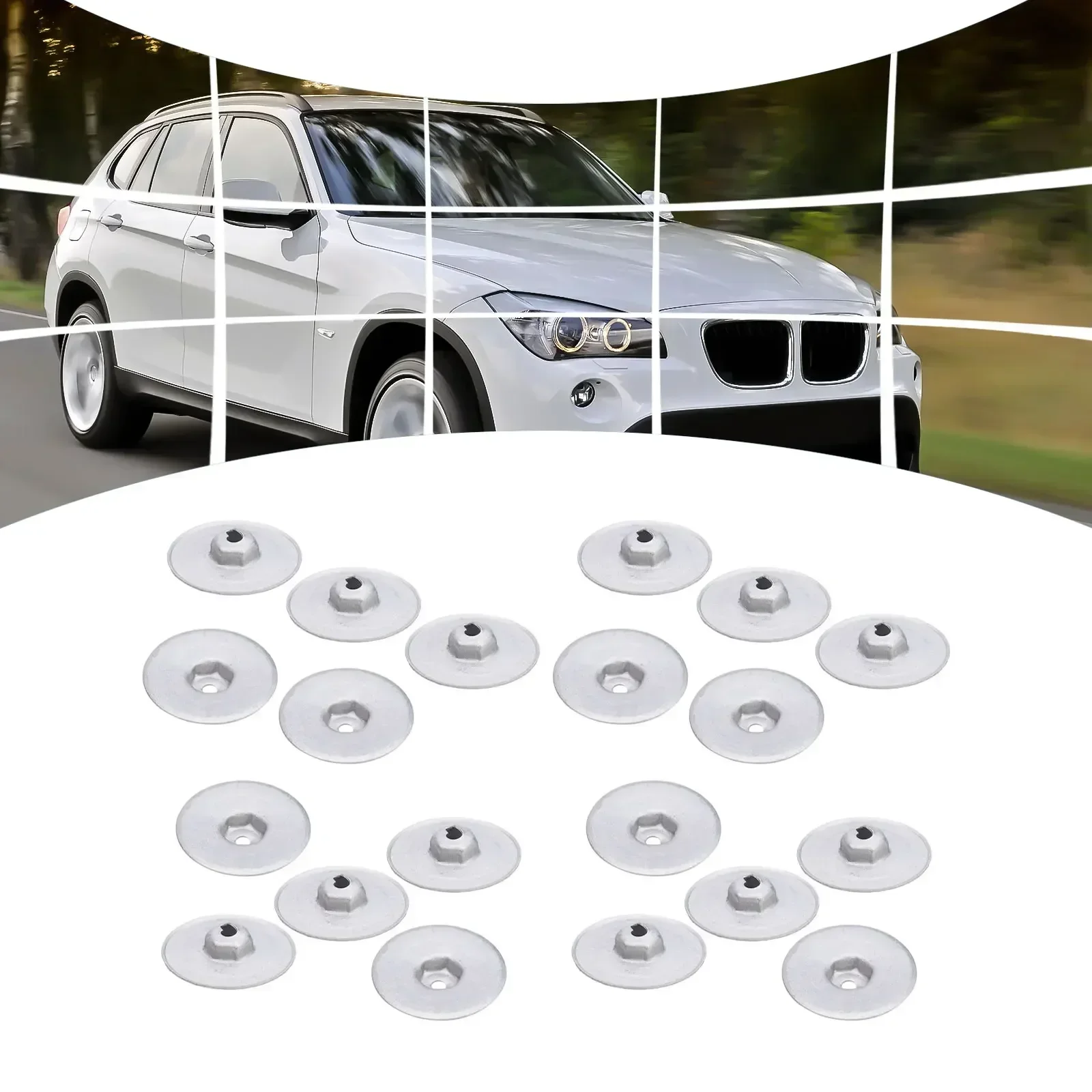 20Pcs Heat Protection Sheet Nut Metal Nuts Trunk Bottom Plate Floor Nuts For BMW 1 3 5 6 7 8 For MINI For Land Rover Accessories