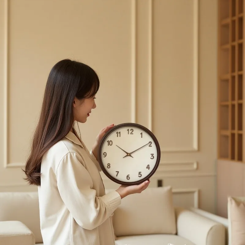 Modern Wall Clock Decorative Wall Watch Luxury Aesthetic Mural Clocks Minimalist Silent Elegant Living Room Watches Home Decor