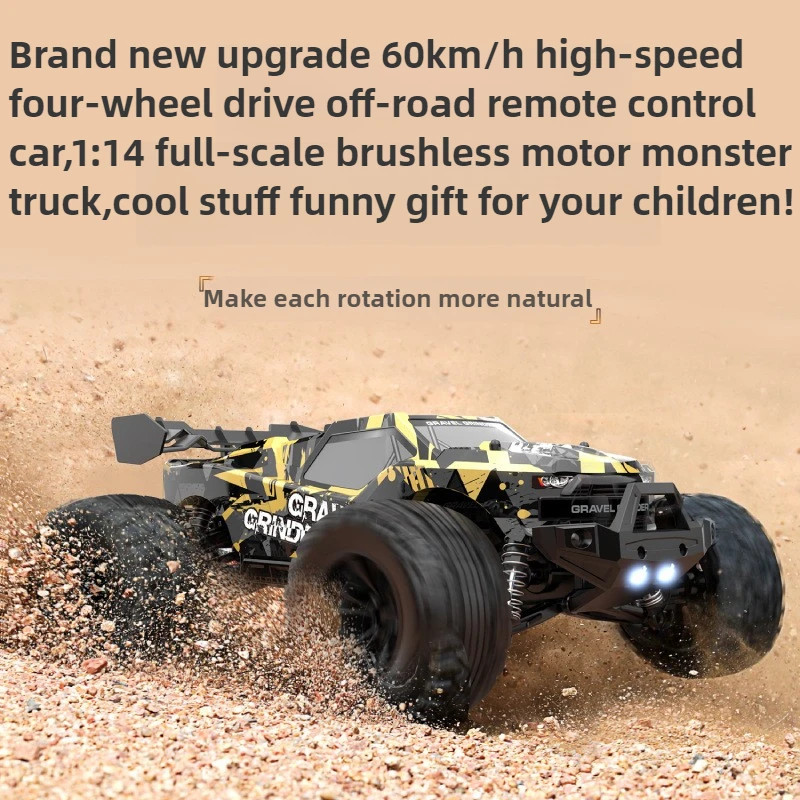 

Cool Stuff Toy Car Funny Gift-60km/h High-speed 4WD Rc Truck,1:14 Full Scale Brushless Off-road Rc Cars for Adults,Monster Truck
