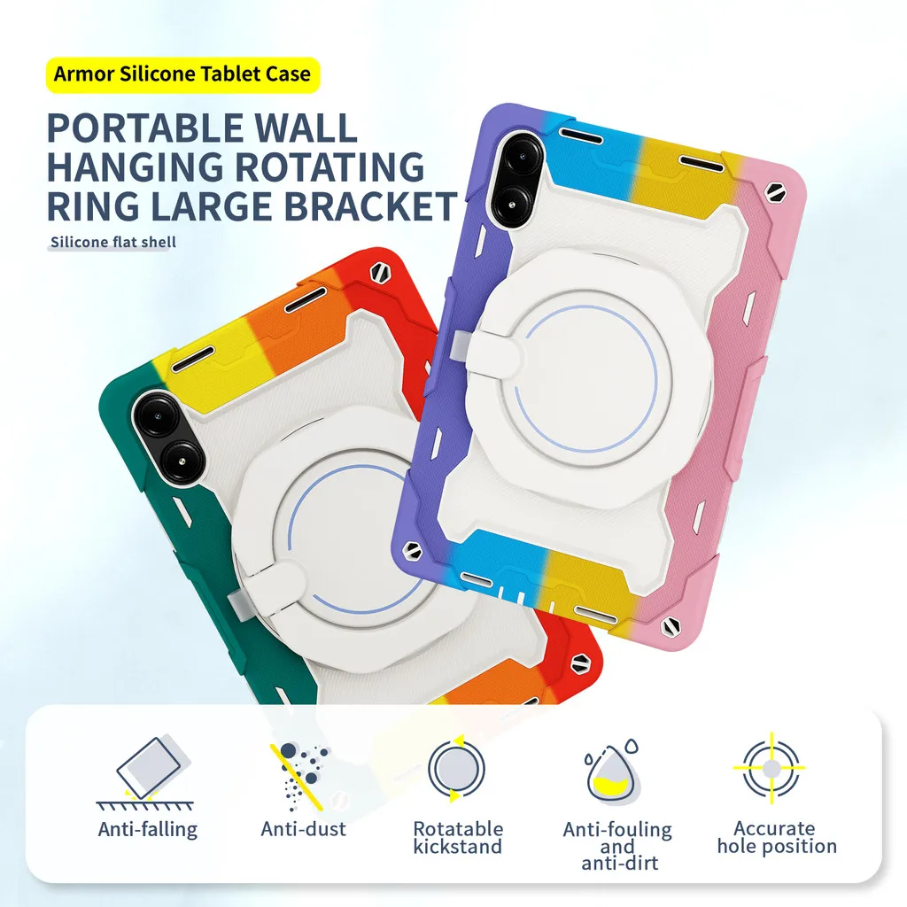 Case for Xiaomi Redmi Pad Pro 12.1 Inch for Xiaomi Poco Pad 12.1 5 11 6S Pro 12.4 5 Pro Armor Kickstand Portable Handle Cover