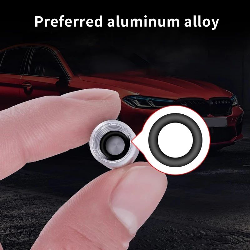 Tapas de válvula de neumático de Metal para coche, accesorios de tapa de núcleo moleteado, tapa de polvo de neumático para Alfa Romeo Giulietta 159,