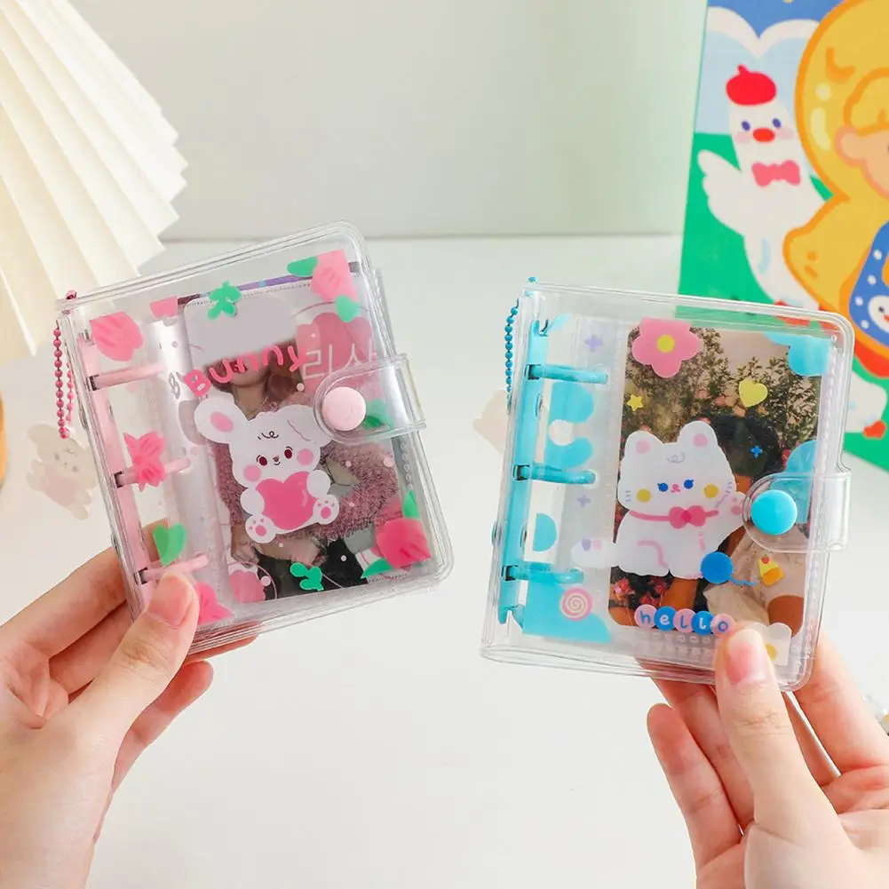 Photocard Holder 20 Pockets Photo Card Holder 3 Holes Large Capacity  Durable Cartoon Animal Photocard Binder