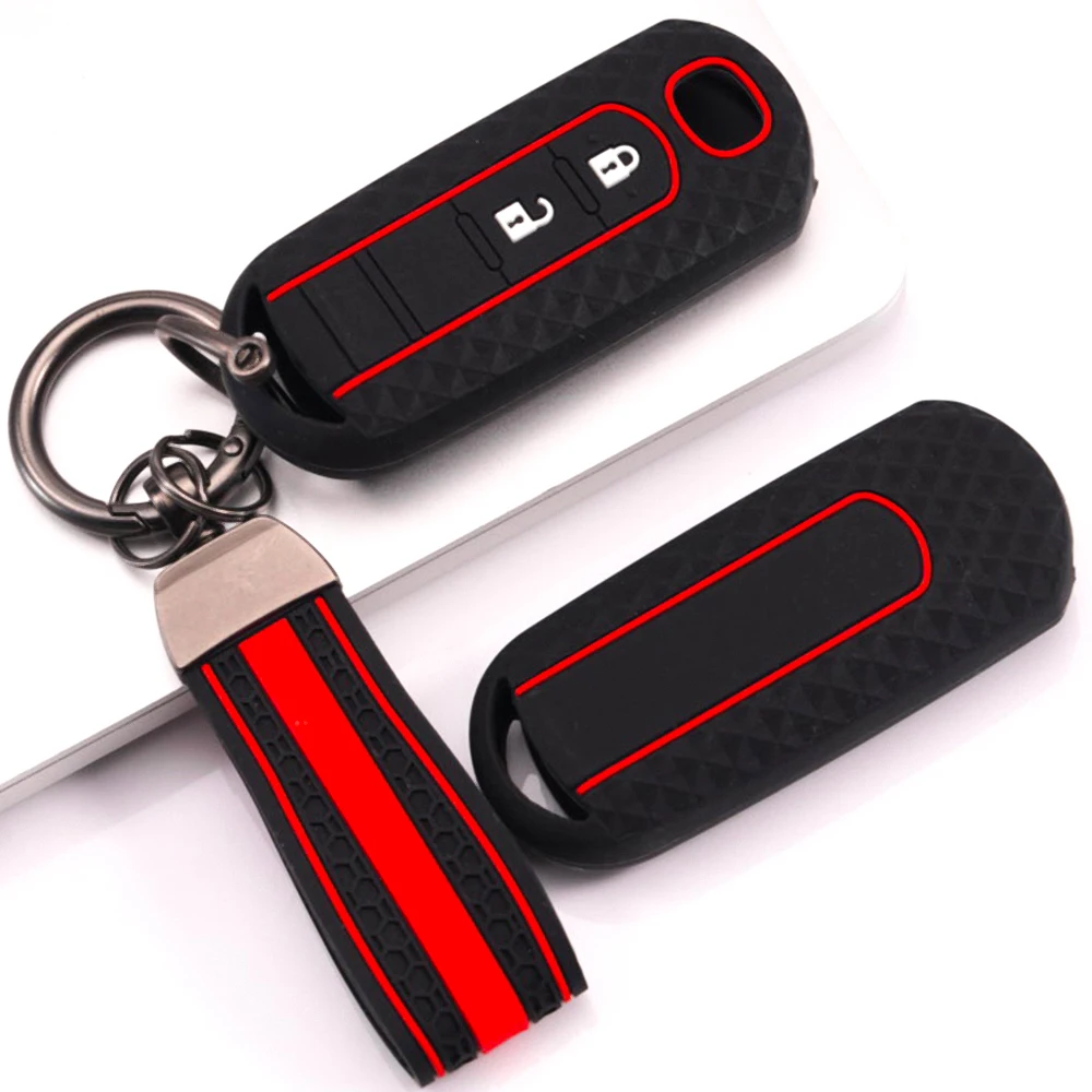 Remote Key Protector With Wrist Strap For Mazda 2 3 6 Axela Atenza CX5 CX 3 CX7 CX8 CX9 CX30 CX50 MX5 Miata 3 BM 3 BN 6 GJ