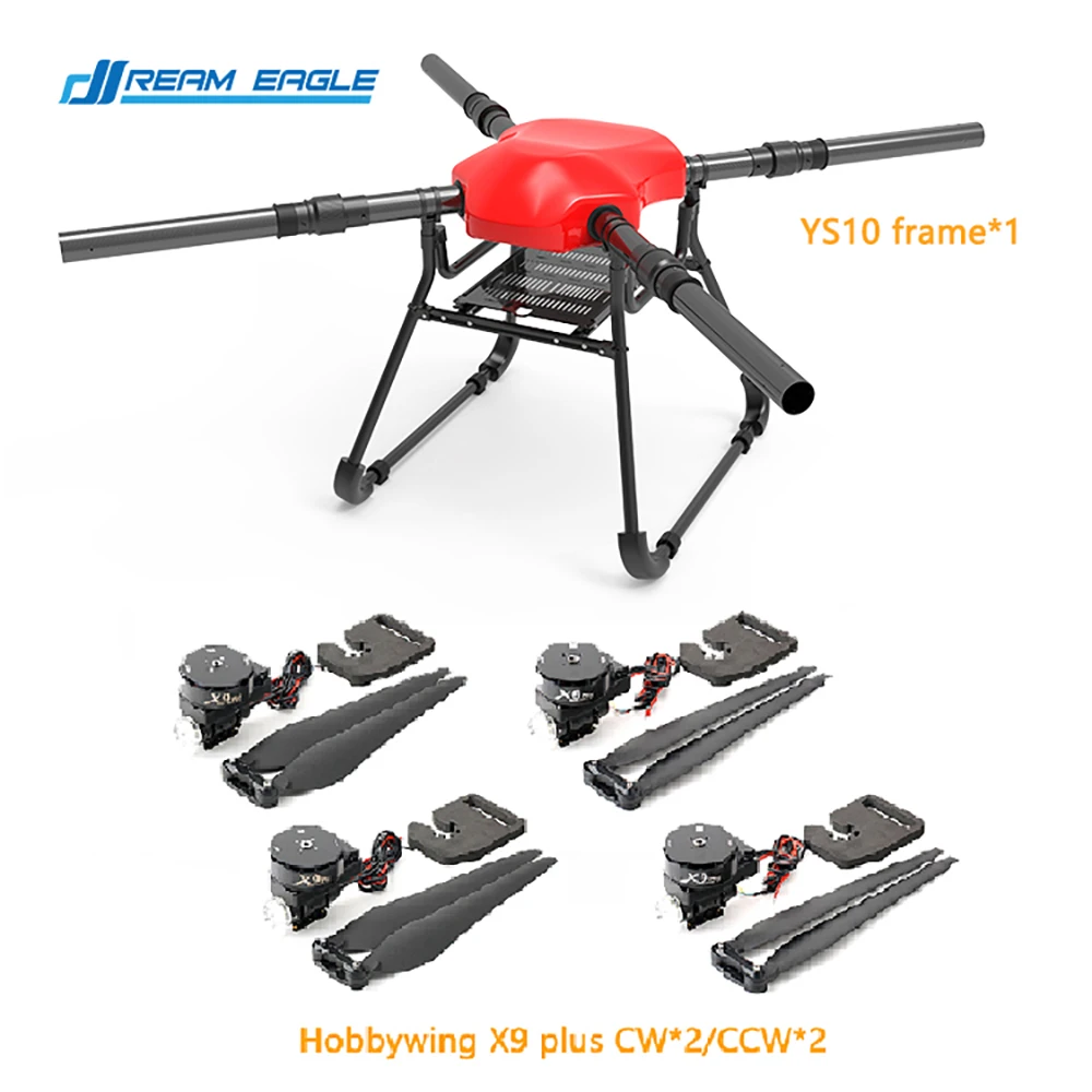 Dreameagle Transport frame with JIYI KX Flight Control Hobbywing X9 plus Power System Frame Kit Skydroid H12/16