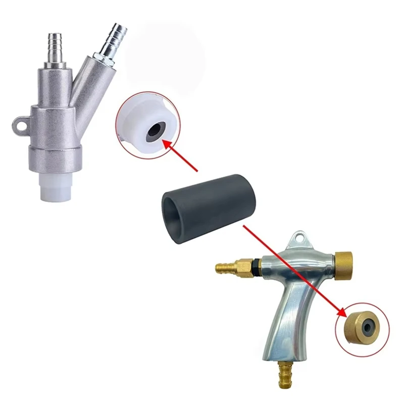 ABRE-Air Sandblaster Sand Blasting Tools For Rust Dust Remove Sand Blasting Air Tool With Boron Carbide Nozzle 35X20x8mm