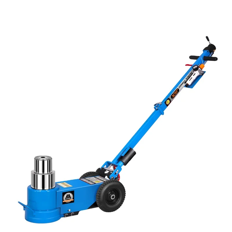 80tonne Pneumatic air Lifting Hydraulic Cylinder Truck Long Ram Jack with Bridge