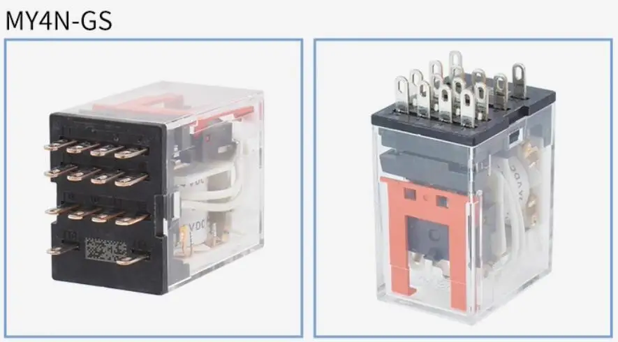 4no-4nc-14ピン-ミニパワーリレー-my4n-gs-r-24vdc-240vac-12vdc-12vac-24vac-110vac-48vdc-110vdc