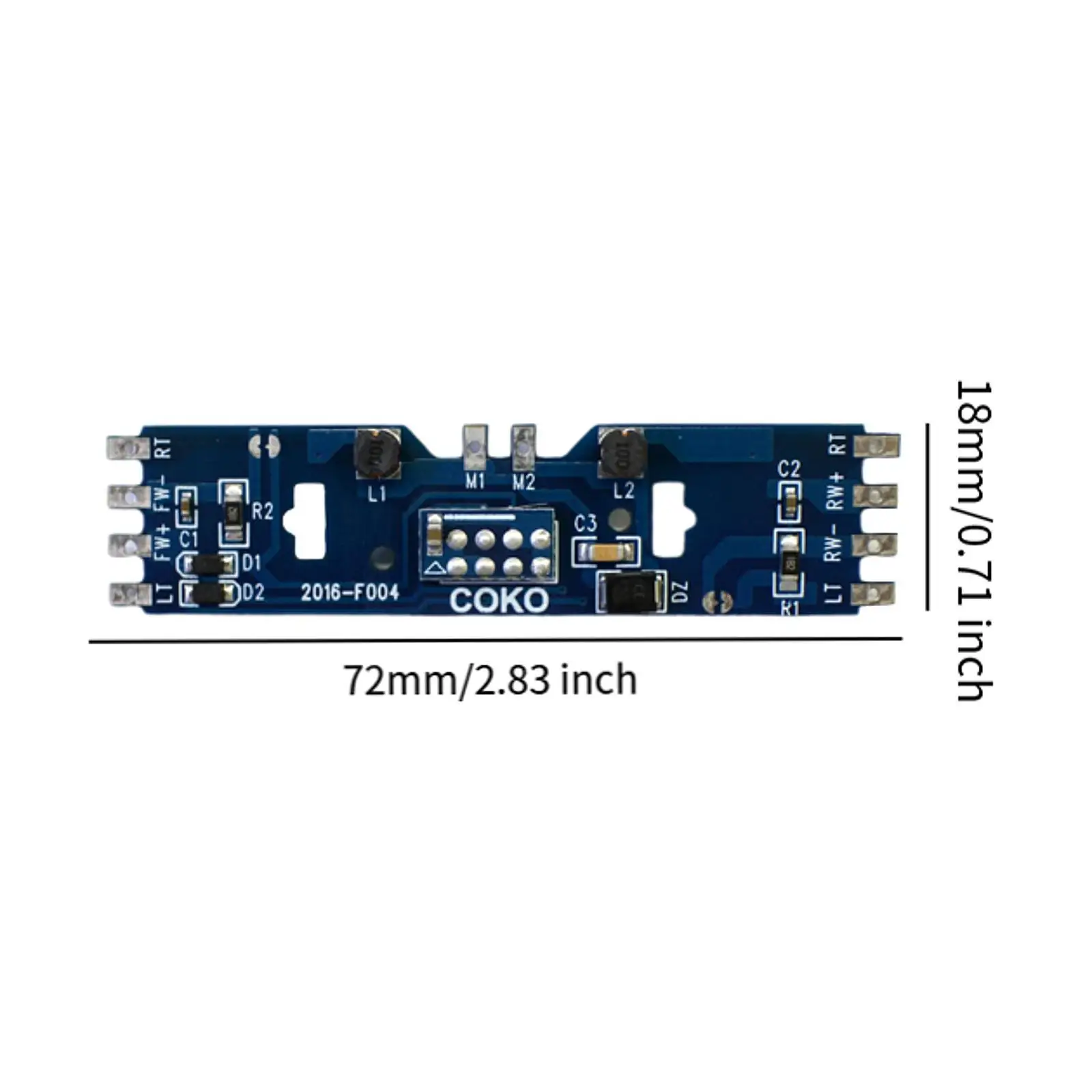 Placas de circuito Accesorios universales para tren a escala HO Piezas de tren eléctrico Placa PCB mejorada para ferrocarriles modelo a escala HO 1:87