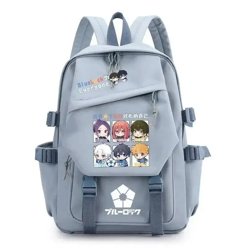 Juego de Anime negro verde rosa blanco azul cerradura estudiantes adolescentes Mochilas escolares Mochilas de gran capacidad para