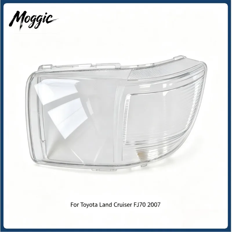 Moggic Headlight Lens Cover Fit For Toyota Land Cruiser FJ70 LC70 2007 Left Right Front Outer Polycarbonate Replacement