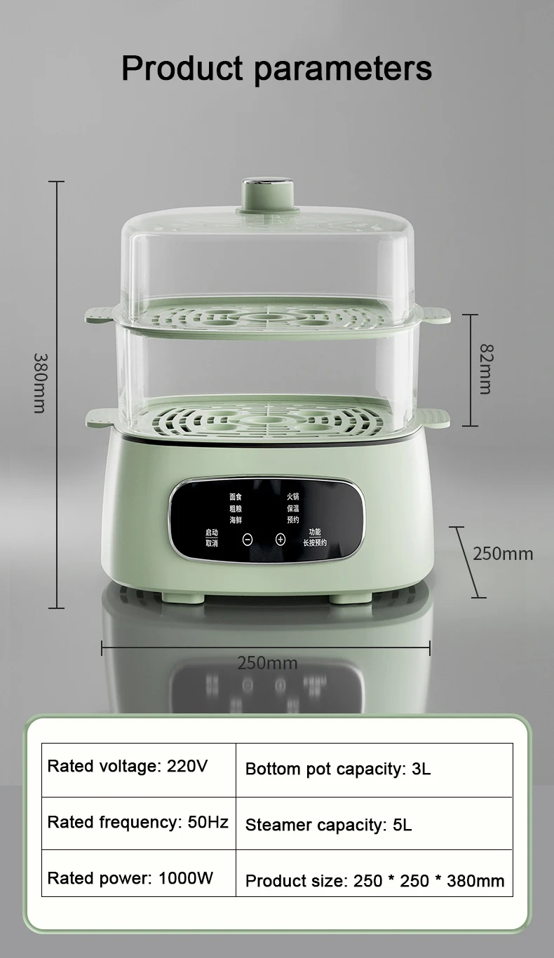 DMWD Multifunctional Electric Cooker Food Steamer Porridge Soup Stew Boiler Breakfast Machine Rice Cooking Hot Pot Roasting Pan