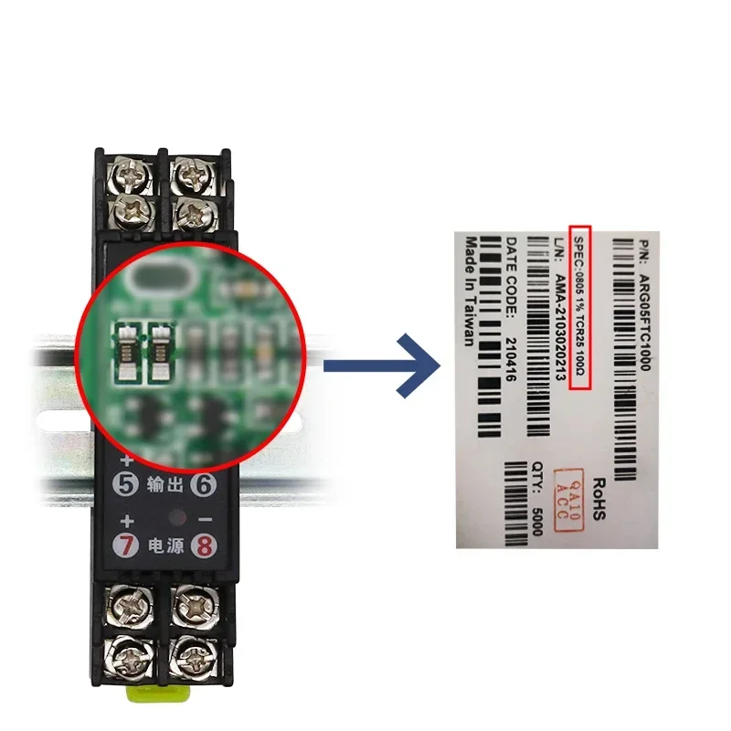 Current Input Distribution Isolator, 4-20mA Signal Isolation & Distribution, 1-5V Conversion, DIN Rail Mount, RoHS Compliant