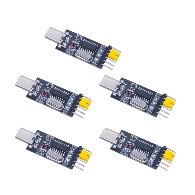 5Pcs USB to Serial Converters UART CH340G Adapter Module 3.3V 5V Output