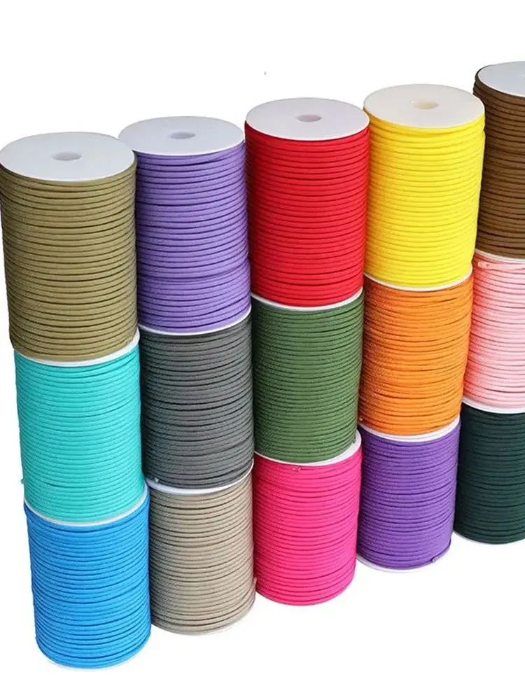 100M 550 Militaire Standaard 7-Core Paracord Touw 4mm Outdoor Parachute Cord Survival Paraplu Tent Lanyard Strap DIY gevlochten touw - afbeelding 2