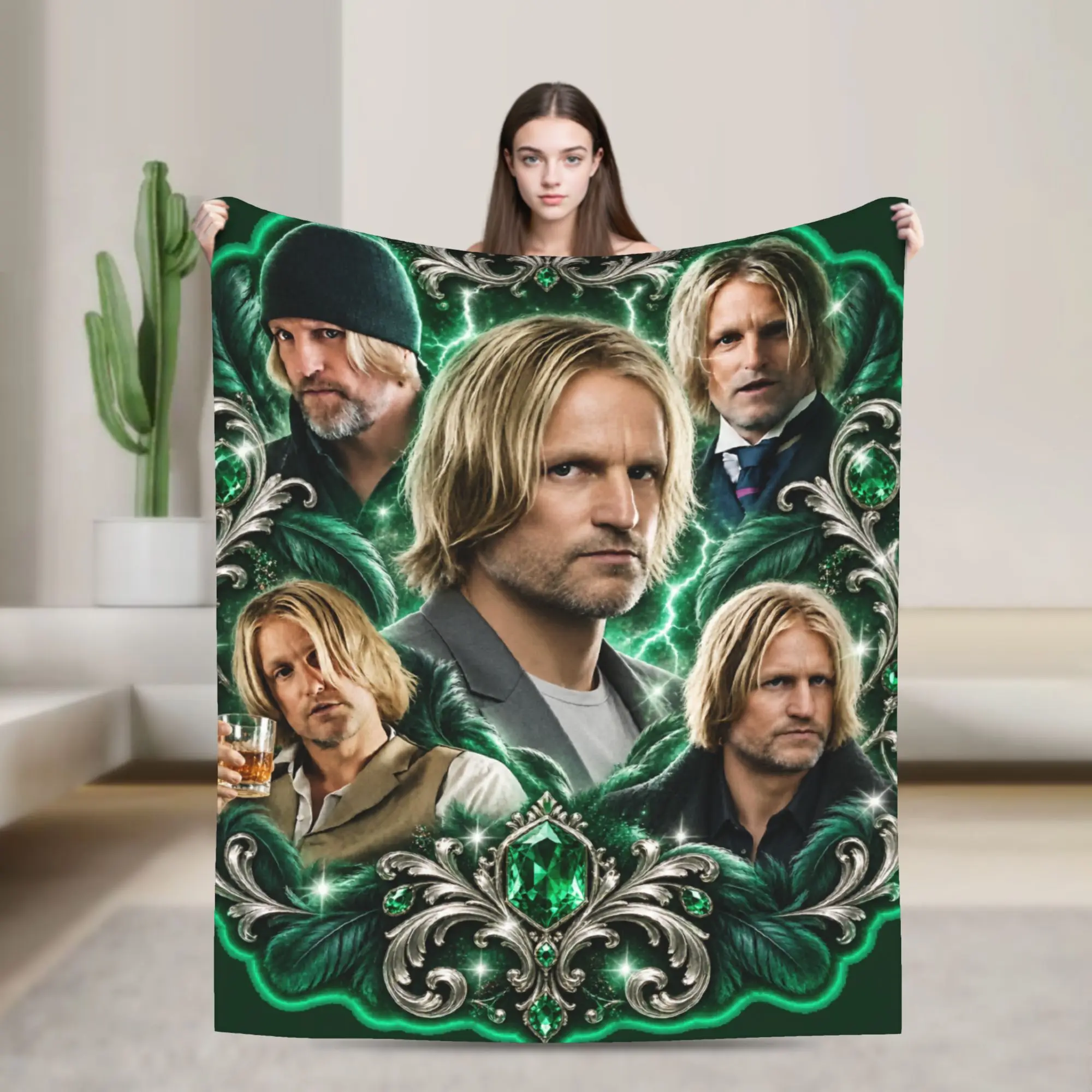 Haymitch Abernathy Sunrise on the Reaping Blanket Soft Plush Throw Blanket For Students Couch Chair Flannel Bedspread Bed Cover
