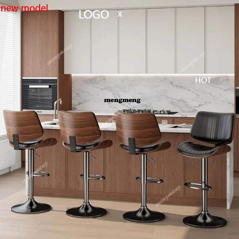 

H132 Red Bar Stools Leather Bar Chair Kitchen Stools Chairs Kitchen Island High Stool Woltu Antique Chair Height Cadeira Adjustm