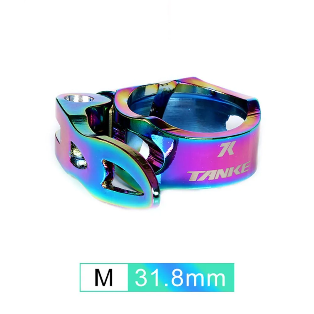 

1pc New Seatpost Clamp 31.8 Mm / 34.9 Mm Bicycle Seat Colorful Copper Gasket Mountain Bike Parts Quick Release