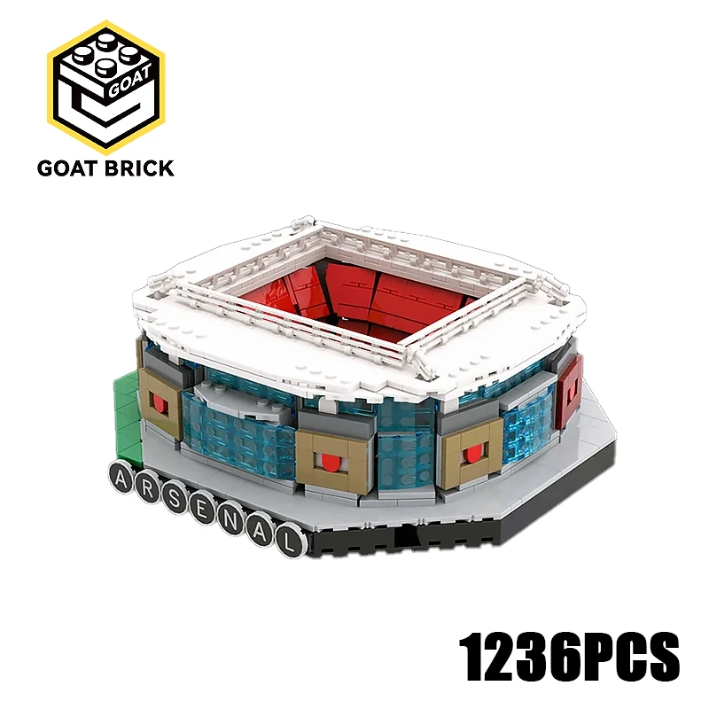 

Football Stadium New Moc Building Blocks Emirates Stadium Technology Modular Bricks Model Gift Christma Toy DIY Set Assembly！