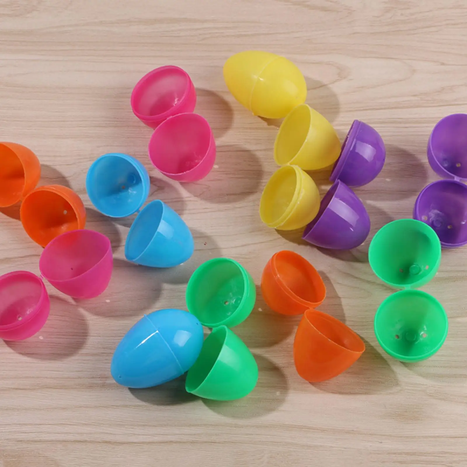 24 Stück bunte Ostereier, mehrfarbig, handgefertigt, dekorativ, hell