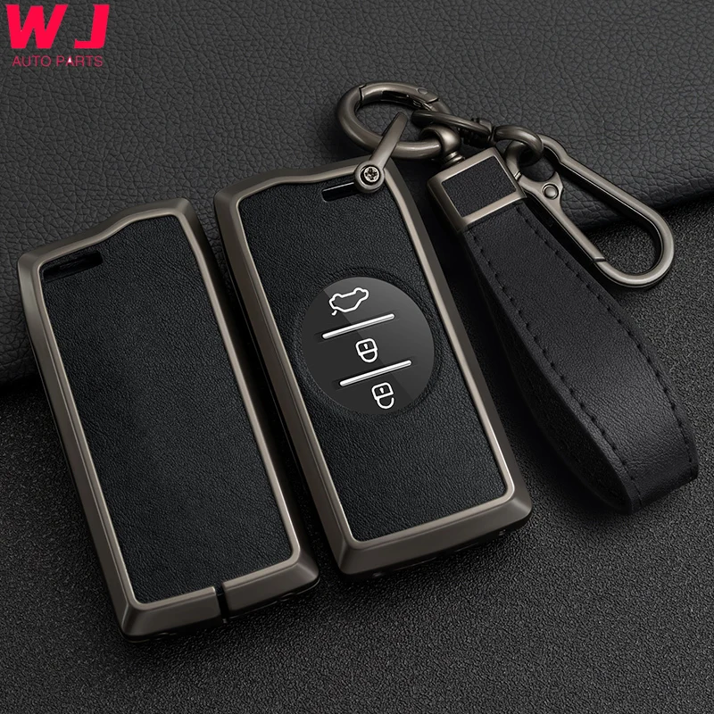 

Zinc Alloy Leather Car Key Case Full Cover For Chery Tiggo 4 5X 7 Pro 8 Exeed Txl Tx Lx Remote Protector Shell Fob