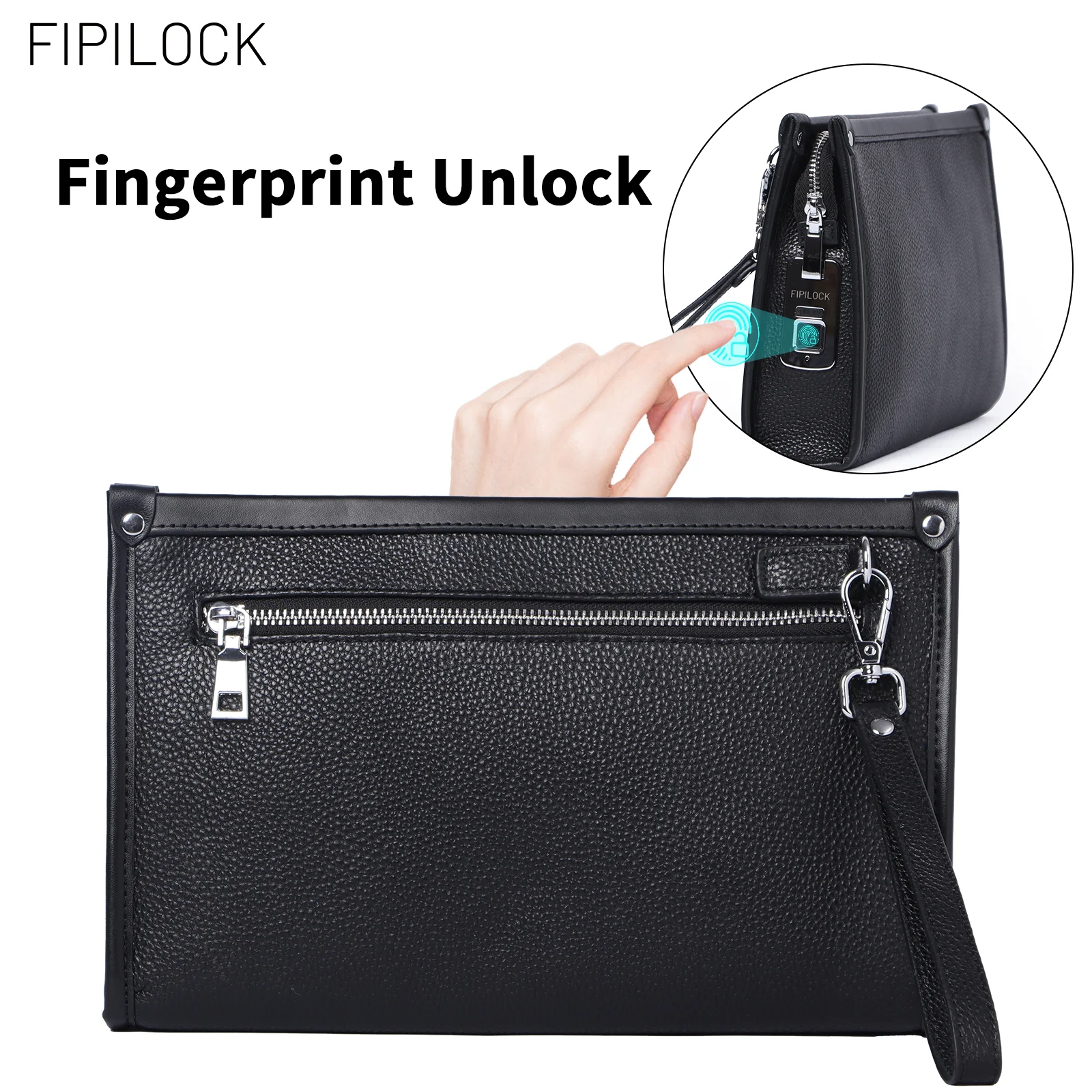 fipilock-clutch-purses-bags-woman-for-men-handbags-with-smart-fingerprint-unlock-credit-card-holder-mobile-phone-wristlet-bag