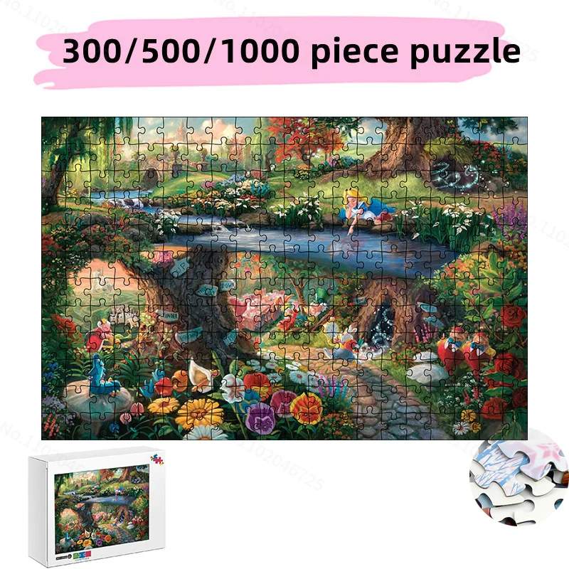 

Пазл «Алиса в стране чудес» Disney 300 500 1000 штук креативный пазл детские развивающие игрушки обучение