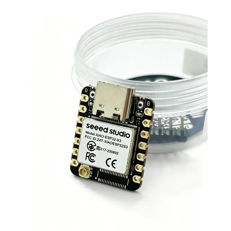 Seeed Studio XIAO ESP32S3 Dev Board, 2.4GHz Wi-Fi,BLE,Dual-core,4GHz Rod antenna,Battery Charge Supported