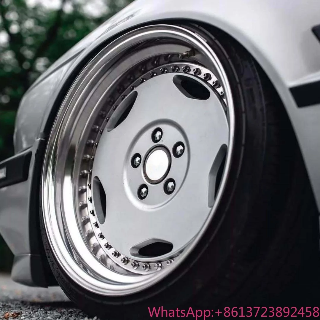 

Bku Custom 3piece Forged Step up Lip 5x120 Wheels 16 17 18 Inch Alloy Car Wheel Rim for BMW E34 E39 E36 E60 E24 E28 E46 Wheel